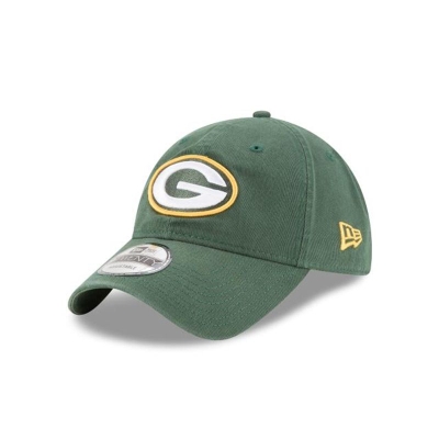 Green Green Bay Packers Hat - New Era NFL Core Classic 9TWENTY Adjustable Caps USA6248375